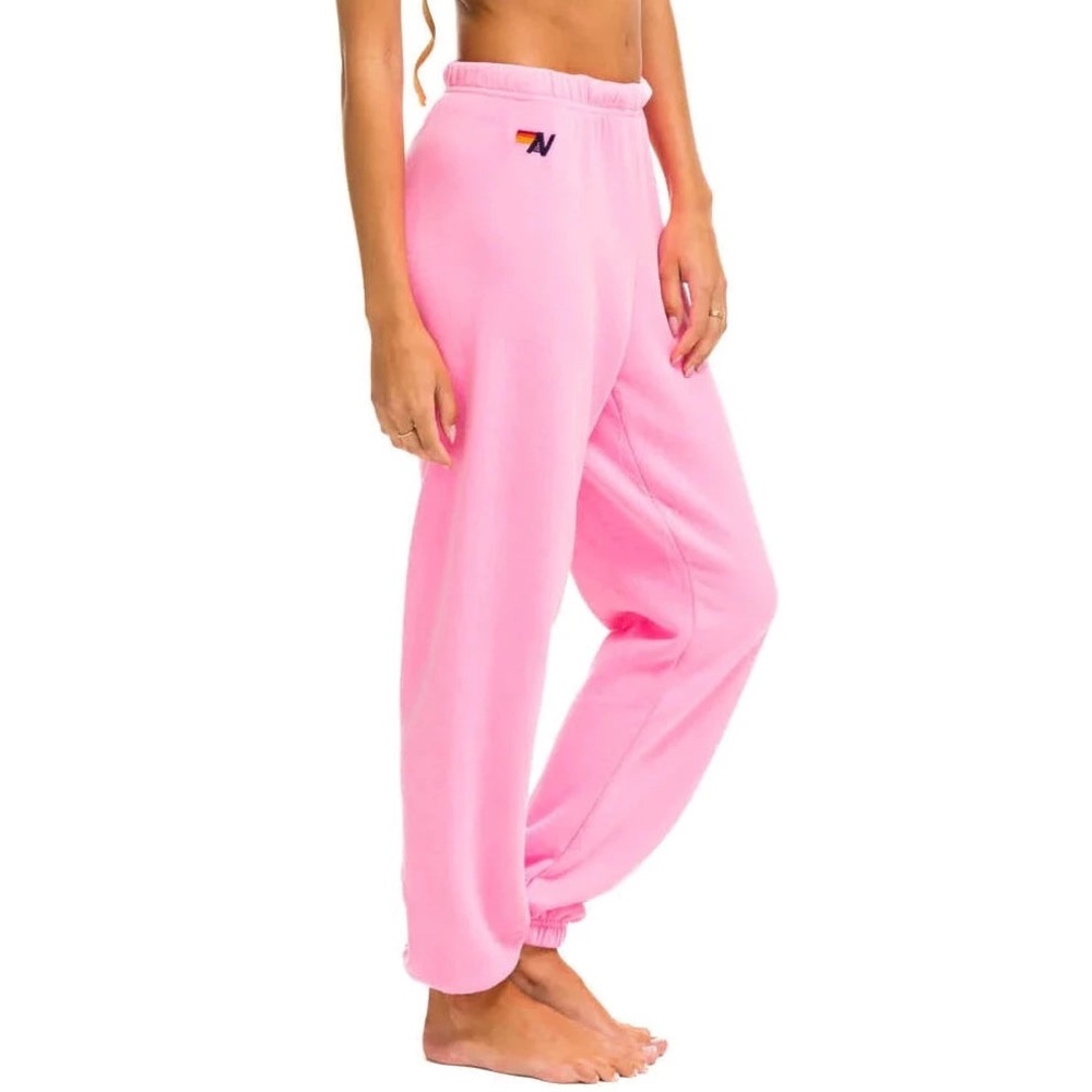 Aviator Nation Light Pink Logo Sweatpants Joggers XS